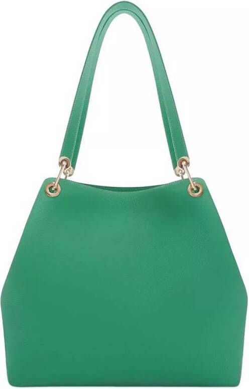 Isabel Bernard Hobo bags Femme Forte Annabelle green calfskin leather shoul in groen