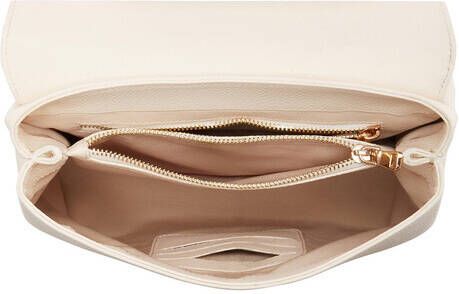 Isabel Bernard Satchels Femme Forte Lacy Cream Calfskin Leather Handbag in crème