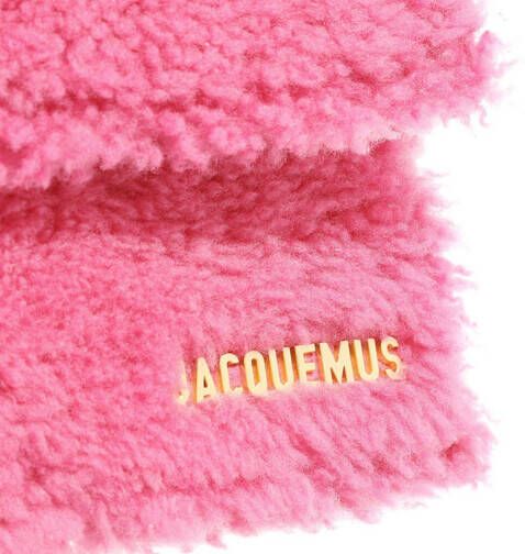 Jacquemus Hobo bags Le Bambidou Shearling Shoulder Bag in pink