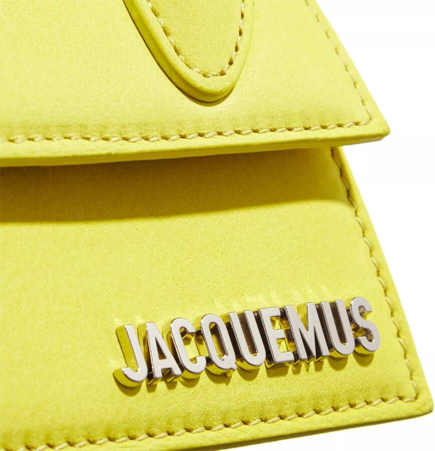 Jacquemus Totes Le Chiquito Top Handle Bag Leather in geel