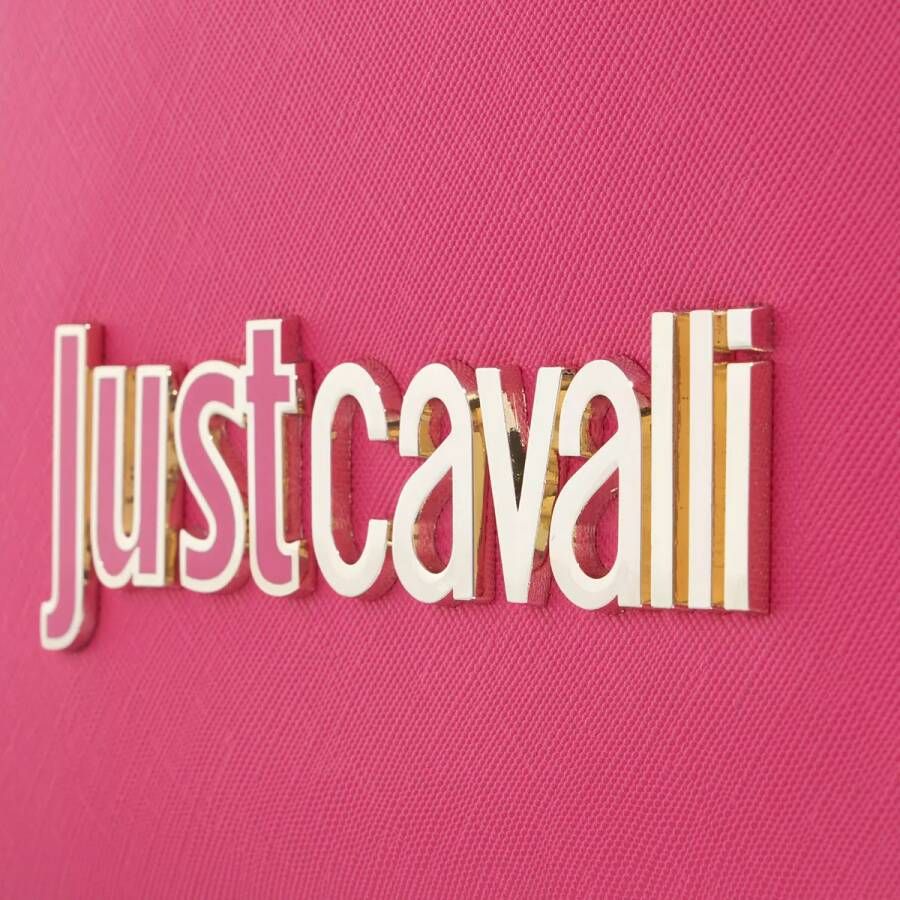 Just Cavalli Shoppers Range B Metal Lettering Sketch 1 Bags in roze