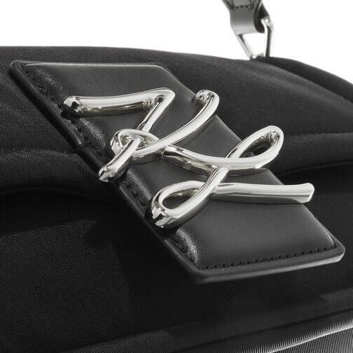 Karl Lagerfeld Crossbody bags Autograph Soft Small Nylon Satchel in zwart