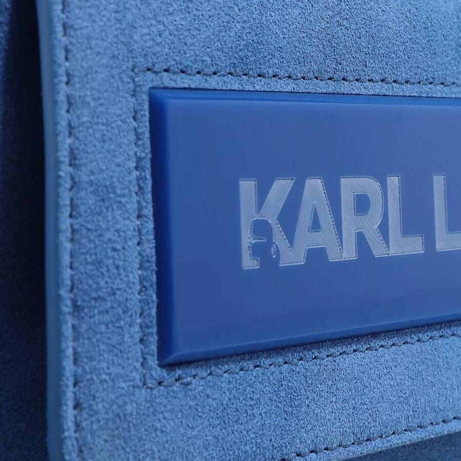 Karl Lagerfeld Crossbody bags K Essential K Md Flap Shb Sued in blauw