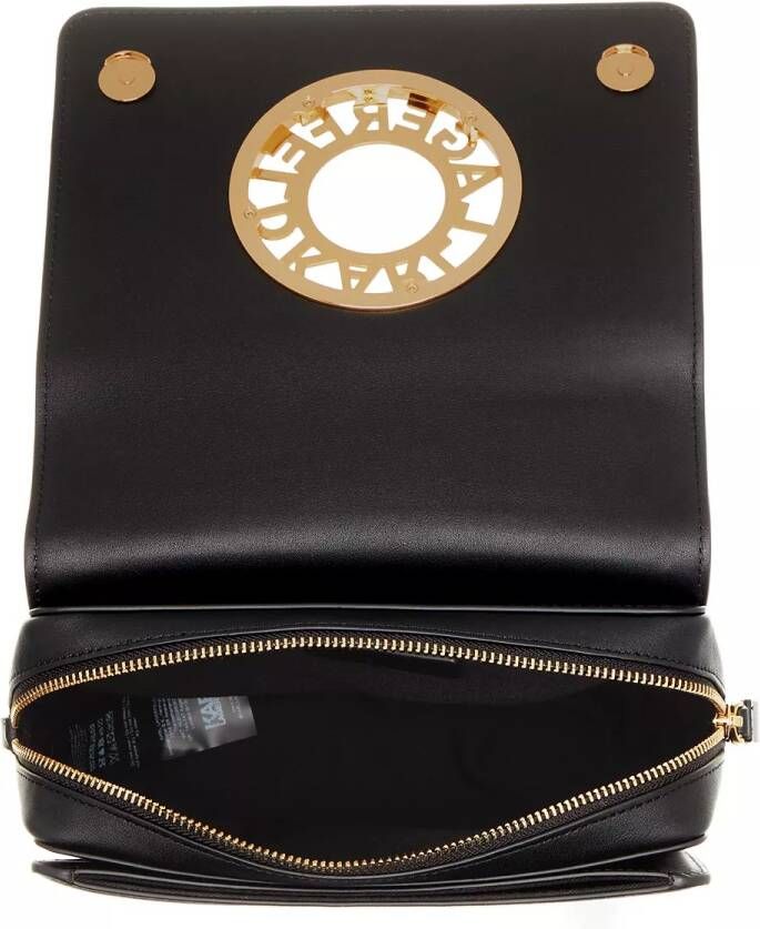 Karl Lagerfeld Hobo bags Disk Shoulder Bag in zwart