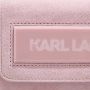 Karl Lagerfeld Hobo bags Essential K Sm Flap Shb Sued in poeder roze - Thumbnail 2