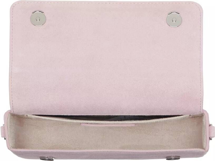 Karl Lagerfeld Hobo bags Essential K Sm Flap Shb Sued in poeder roze