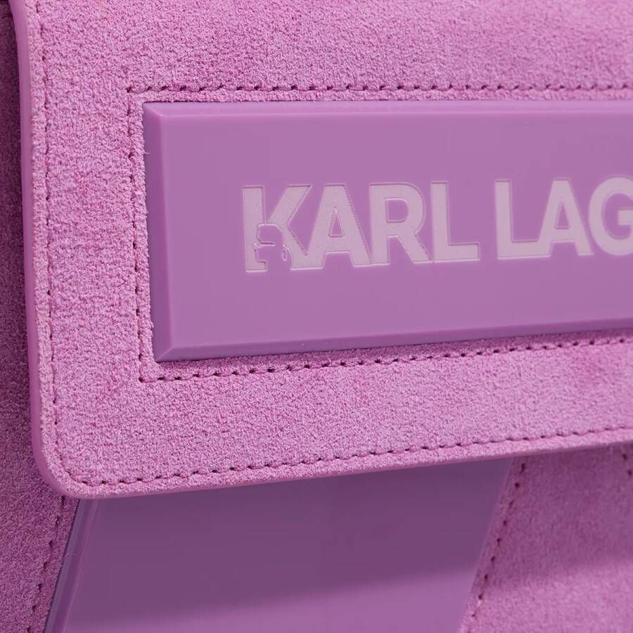 Karl Lagerfeld Hobo bags Icon K Shoulderbag Suede in paars