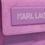 Karl Lagerfeld Hobo bags Icon K Shoulderbag Suede in paars - Thumbnail 2