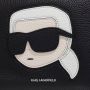 Karl Lagerfeld Hobo bags Ikonik 2.0 Lea Zip Sb Grainy in zwart - Thumbnail 4