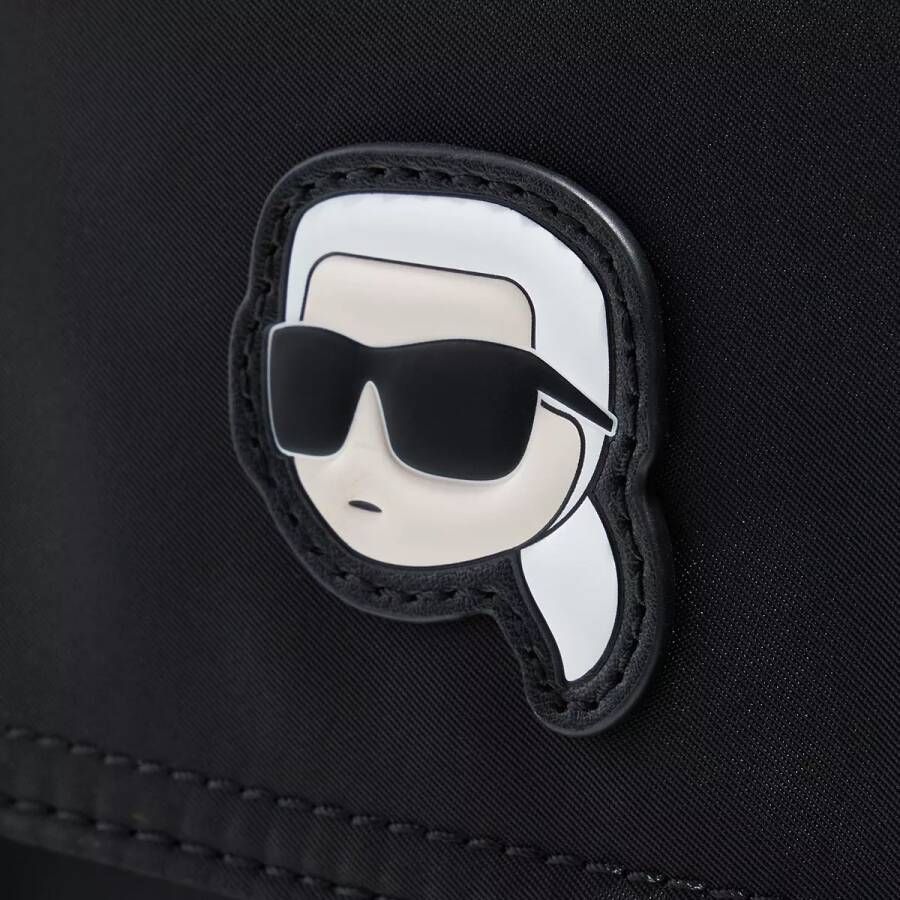 Karl Lagerfeld Hobo bags Ikonik 2.0 Nylon Crossbody in zwart