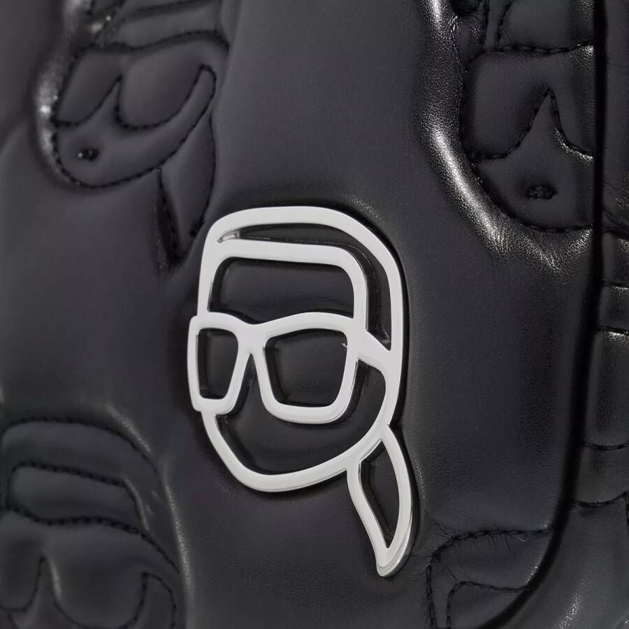 Karl Lagerfeld Hobo bags K Ikonik 2.0 Quilted Sm Hobo in zwart