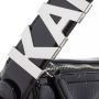 Karl Lagerfeld Zwarte schoudertas van lakleer met logo print Zwart Dames - Thumbnail 3