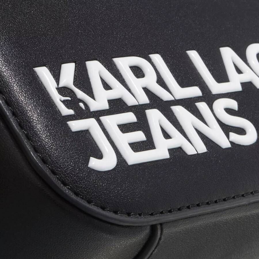 Karl Lagerfeld Jeans Crossbody bags Logo Embossed Camera Bag in zwart