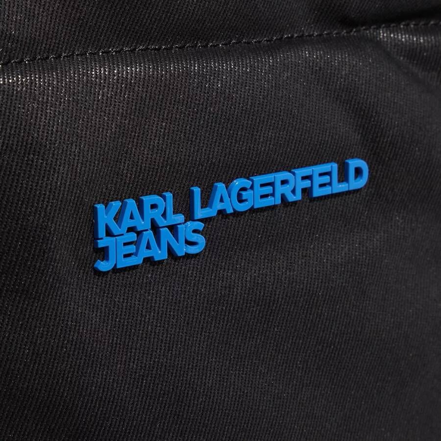 Karl Lagerfeld Jeans Totes Modern Blur Coated Denim Tote in zwart