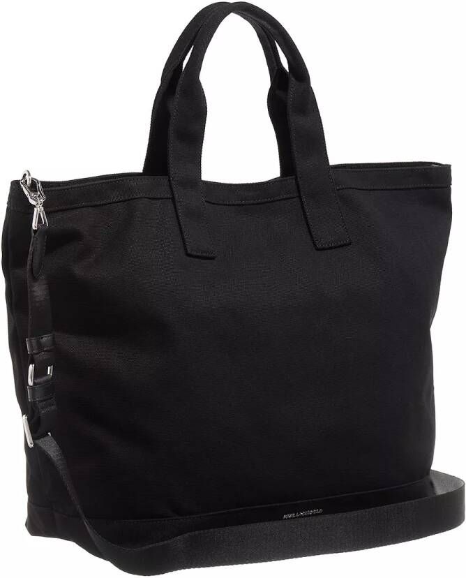 Karl Lagerfeld Shoppers Element Canvas Tote in zwart