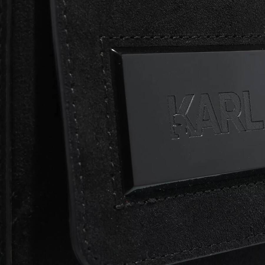 Karl Lagerfeld Shoppers K Essential K Sm Flap Shb Sued in zwart
