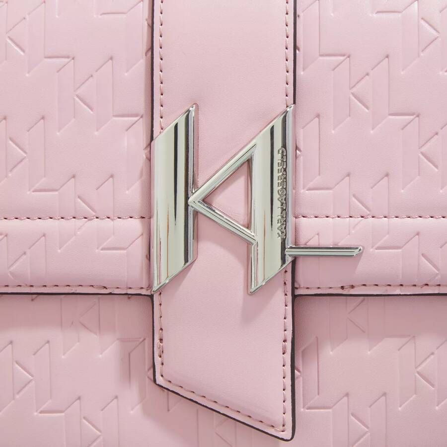 Karl Lagerfeld Shoppers K Saddle Shoulderbag Emboss in roze