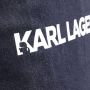 Karl Lagerfeld Totes K Logo Denim Canvas Shopper in blauw - Thumbnail 3
