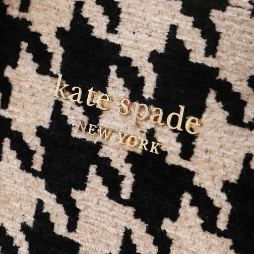 kate spade new york Reistassen Manhattan Houndstooth Chenille Fabric Large Tote in beige