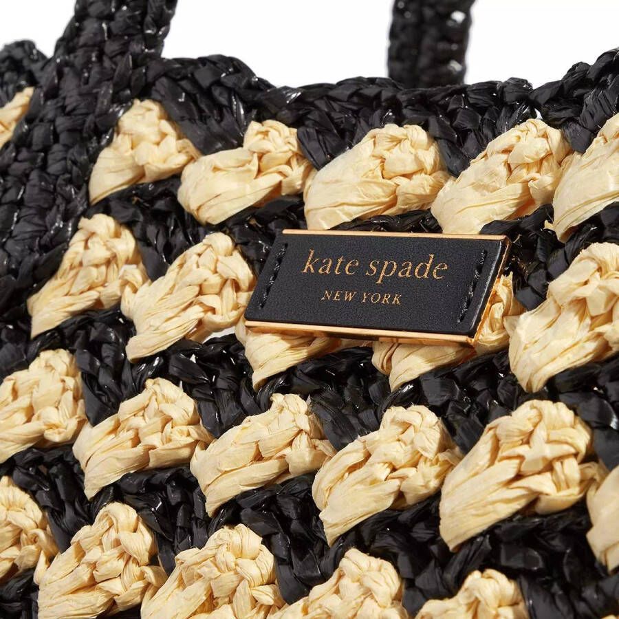 kate spade new york Totes High Tide Striped Crochet Raffia Shopping Bag in beige