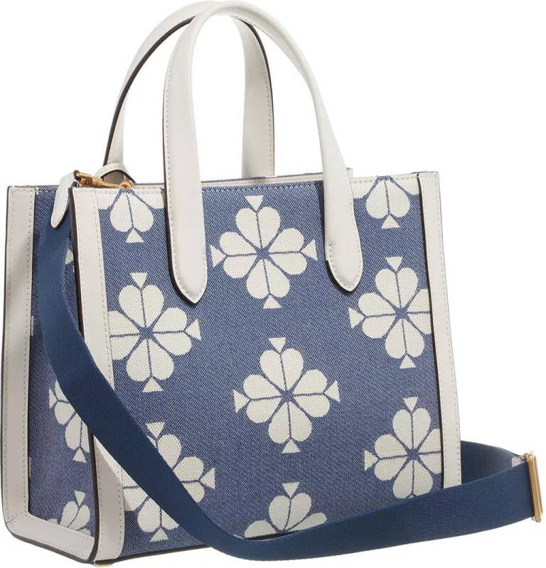 kate spade new york Totes Spade Flower Jacquard Spade Flower Two Tone Canvas in blauw