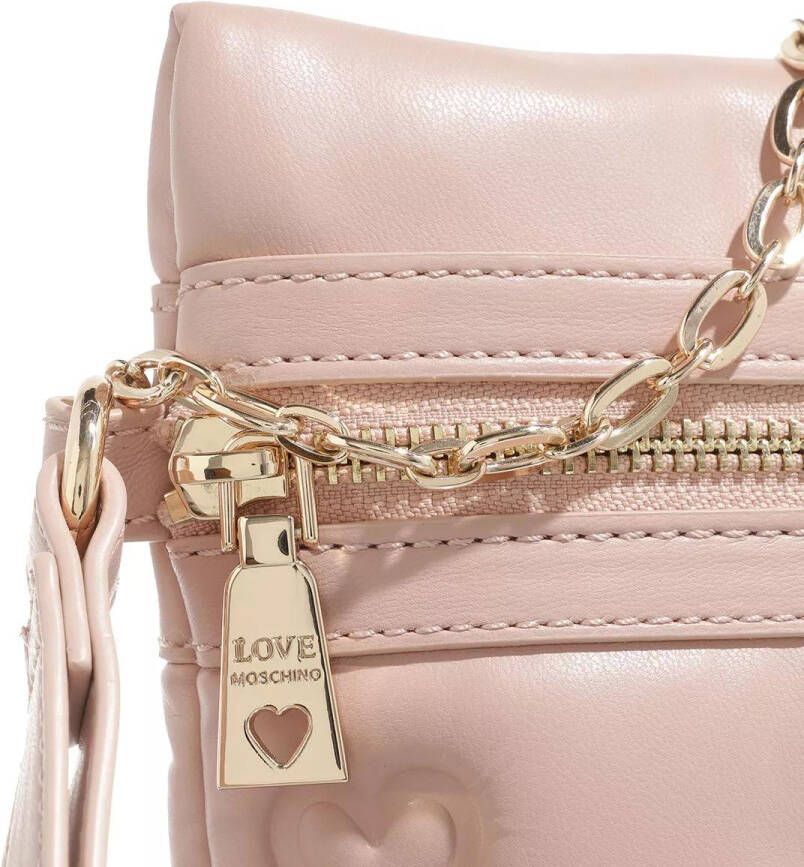 Love Moschino Clutches Borsa Pu Embossed in poeder roze