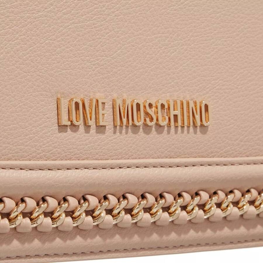 Love Moschino Crossbody bags Chain Link in poeder roze