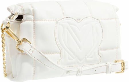 Love Moschino Crossbody bags Embroidery Quilt in wit