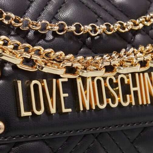 Love Moschino Crossbody bags Multi Chain Quilted in zwart