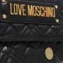 Love Moschino Zwarte Gewatteerde Tas met Gouden Logo Black Dames - Thumbnail 5