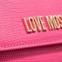 Love Moschino Metalen Logo Kunstleren Crossbody Tas Pink Dames - Thumbnail 4