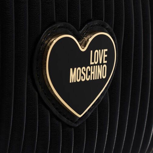 Love Moschino Hobo bags Pleated in zwart