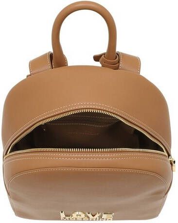 pinko Hobo bags Calf Leather Handbag With Gold-Tone Hardware in zwart