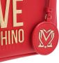 Love Moschino Satchels Borsa Bonded Pu in rood - Thumbnail 4