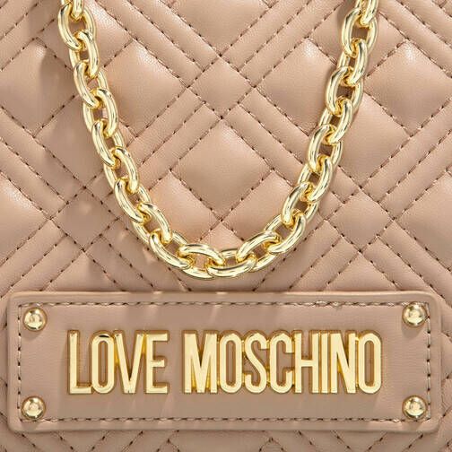 Love Moschino Shoppers Borsa Quilted Bag Pu in beige