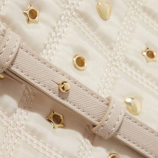 Love Moschino Totes Nylon Eyelets in crème