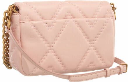 Marc Jacobs Crossbody bags The Quilted Leather J Marc Shoulder Bag in poeder roze