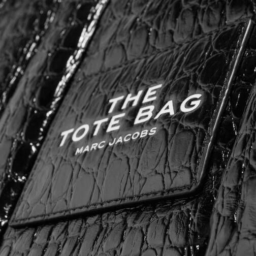 Marc Jacobs Totes The Croc Embossed Medium Tote Bag in zwart