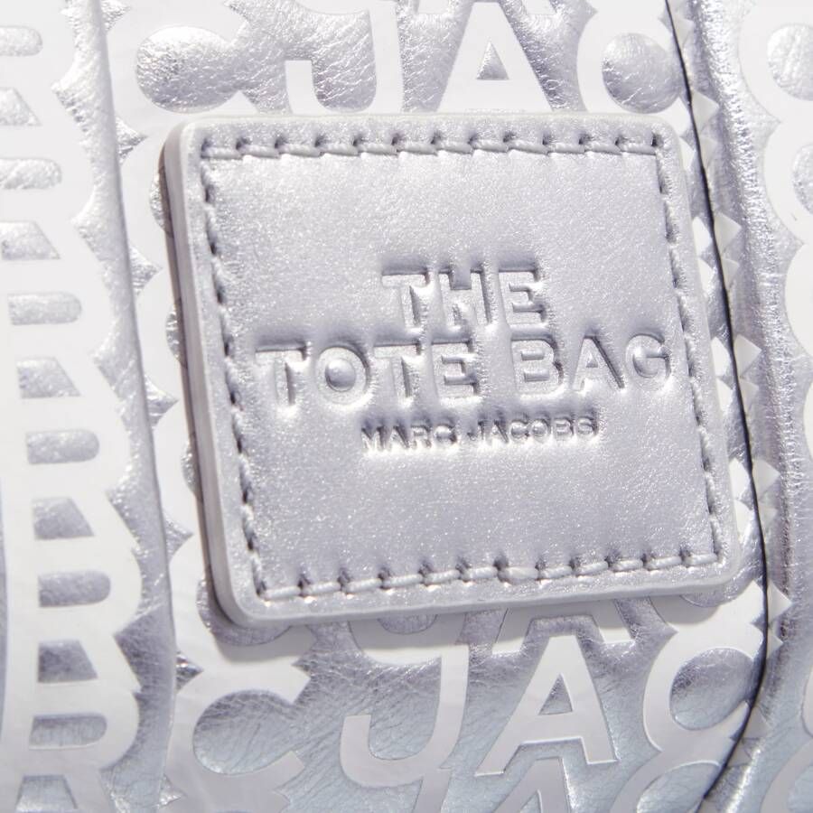 Marc Jacobs Totes The Monogram Metallic Mini Tote Bag in zilver
