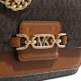 Michael Kors crossbody tas Heather XS met logoprint donkerbruin cognac - Thumbnail 11