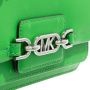 Michael Kors Groene Leren Schoudertas met MK Logo Detail Green Dames - Thumbnail 3