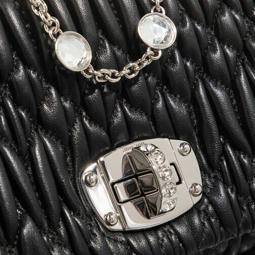 Miu tas met kristallen Zwart - Foto 4
