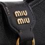 Miu Hobo bags Madras Leather Hobo Bag in zwart - Thumbnail 2