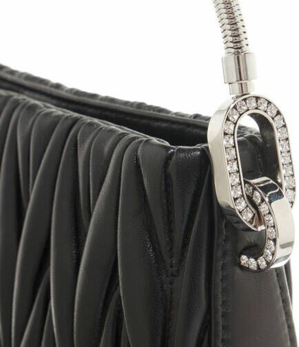Miu Hobo bags Miu Sassy Matelassé Nappa Leather Handbag in zwart