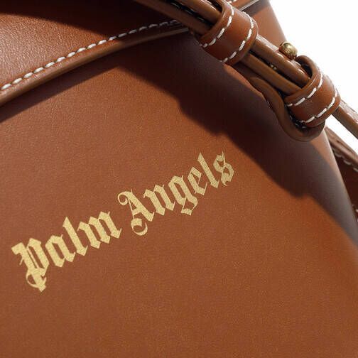 Palm Angels Crossbody bags Leather Padlock in bruin