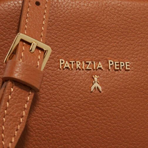 PATRIZIA PEPE Crossbody bags Camera case in cognac