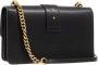 Pinko Klassieke Love Tas met Interne Verdeling en Gouden Logo Black Dames - Thumbnail 7