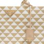 Prada Satchels Large Symbols Handbag In Embroidered Fabric in beige - Thumbnail 2