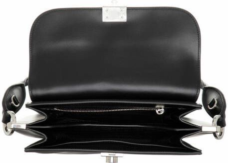 Prada Satchels Margit Small Leather Bag in zwart