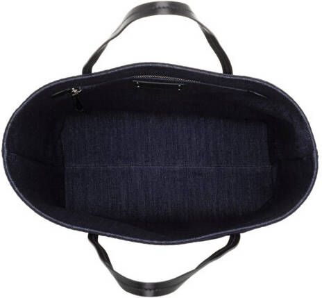 Prada Shoppers & Totes Printed Denim Tote in blauw